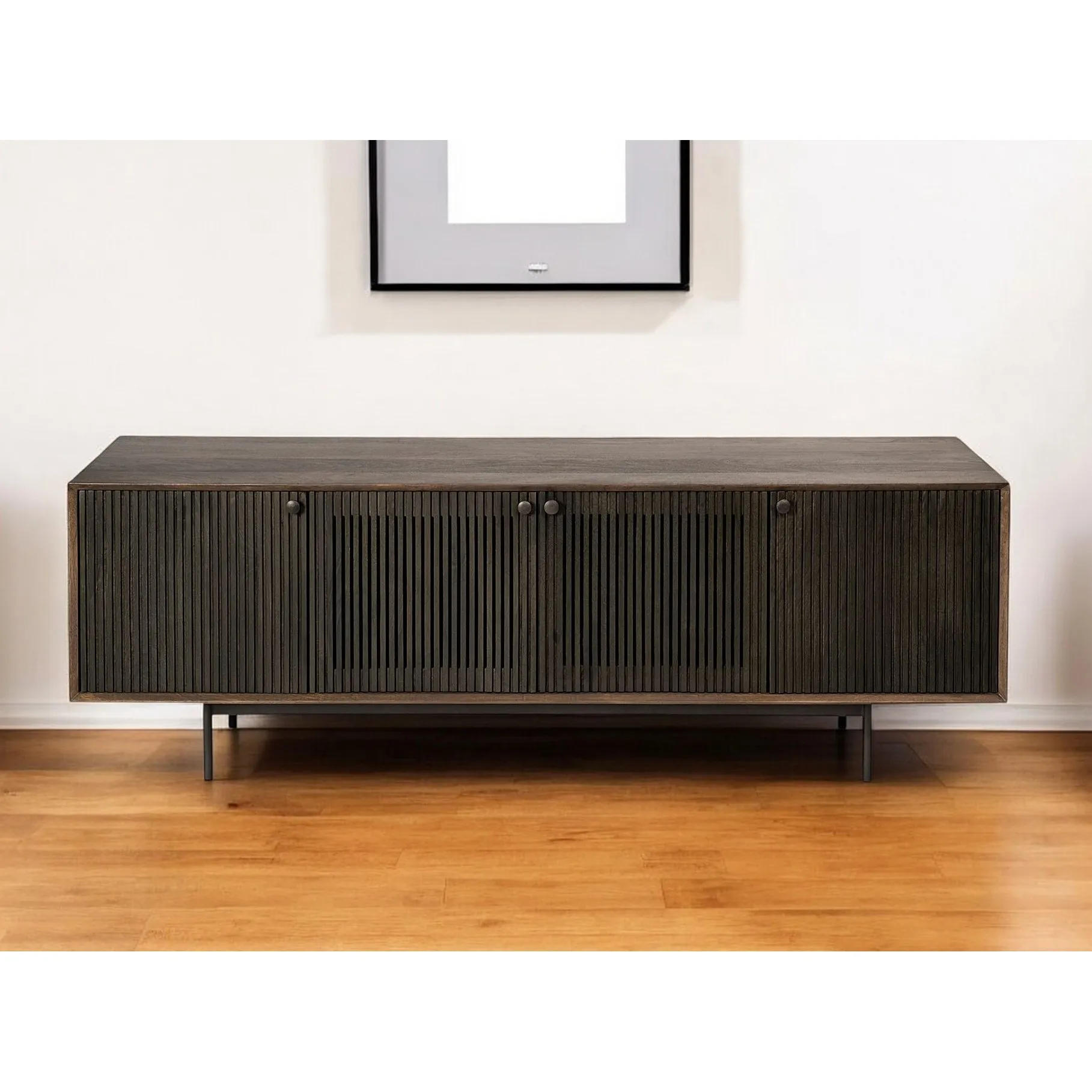 H53fd53f6d1d34ff8a876e95afbd5c3f47.webp Goldoma solid wood tv stand 20 inch with enclosed storage in warm brown finish