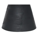 Black farmhouse solid wood end table - 18 inch round wooden accent table for living room