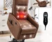 Goldoma Power Lift Recliner with Massage and Heat – Heavy Duty PU Leather for Elderly