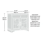 Brown Finish Library Base Living Room Cabinets - Image 5