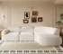Goldoma Modern Curved L-Shape 3-Seater Sectional Sofa with Ottoman