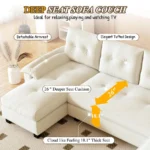Modern Convertible Sofa Bed with Backrest New Arrival Velvet Pull-Out Extendable for Living Room Bedroom - Image 2