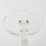Goldoma Clear Round Lucite End Table - acrylic nightstand with transparent finish