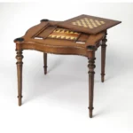 Goldoma 32 inch solid wood square coffee table with drawers in brown finish for living room storage