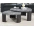 Goldoma Marble Coffee Table Set of 2 - Modern Nesting Tables for Living Room