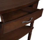 Goldoma wooden corner side table in Nordic style, perfect for entryway or living room