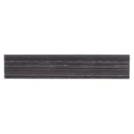 Goldoma 52-inch faux stone console table in black and silver placed in a modern entryway