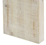 Goldoma solid wood console table with curved storage in natural oak finish