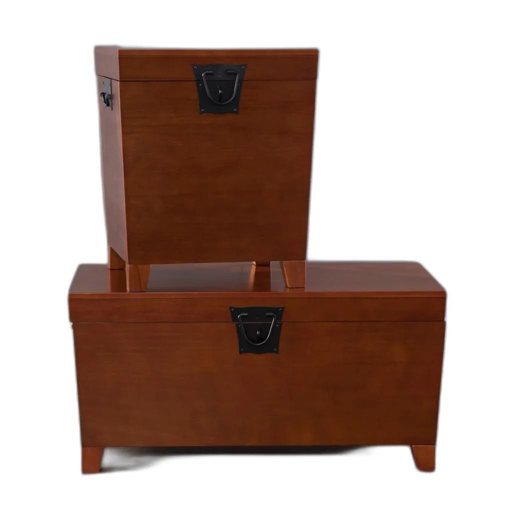 H6ed2f67523684eb28a30610829d58dfdY.webp 24" HMS Brown Solid Wood Square End Table Console Tables - Image 1