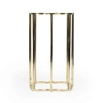 Goldoma gold and black glass free form console table - elegant gold and black console table with distressed finish for living room or entryway