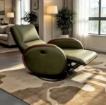 Electric Power Recliner Sofa Modern Design 260 Swivel Rocking Technical Leather Oak Armrests Durable Eco-Friendly Living Room - Image 11