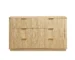 Goldoma 6-Drawer Solid Wood Dresser with Natural Oak Finish