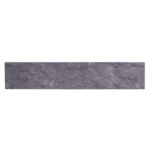 52-inch faux marble console table in gray and gold with storage shelf in living room