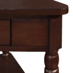 Goldoma wooden corner side table in Nordic style, perfect for entryway or living room