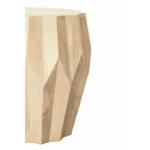 23" HMS Natural Solid Wood Round Drum Console Table End Table - Image 3