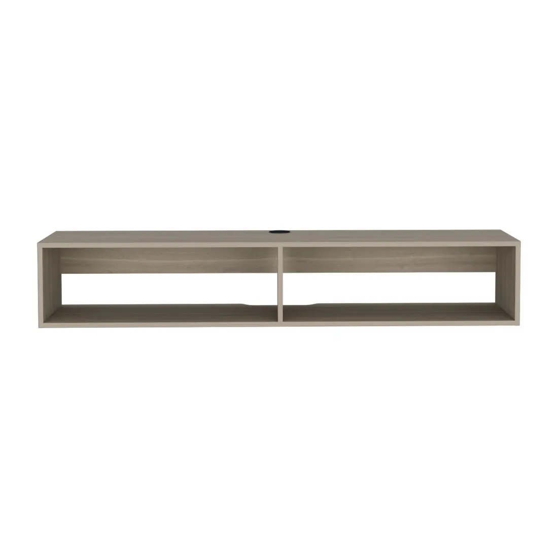 H80445b08bbcd4ed783f2e0920be88df9F.webp Goldoma 59-inch beige floating TV stand wall mounted with storage shelves and cable management
