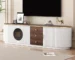 70.8'' Mid-Century Modern TV Stand with Storage for 65"+ TVs | Goldoma