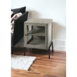 24" HMS Brown Solid Wood Square End Table Elegant Living Room Furniture - Image 3