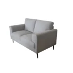 HMS 61 Light Gray Black Linen Loveseat Sectional Sofa for Living Rooms Apartments Hotels Sponge Three Two Seat Options Corner