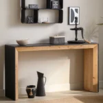 59in Modern Wood Console Table , Entryway Table, Sofa Table   - Rustic & Contemporary Design - Image 8