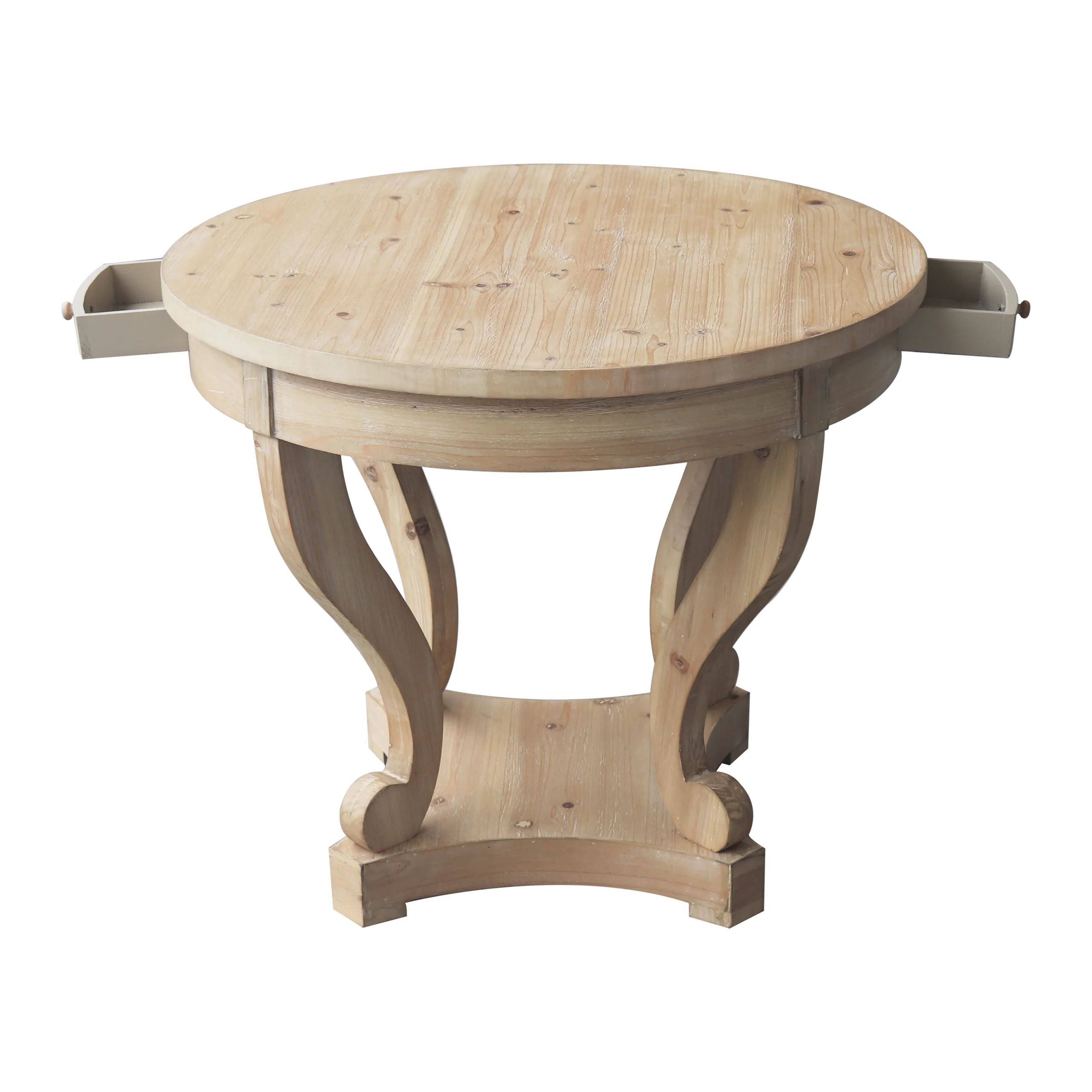 H8df12edb094c44049b6b9525f084e8fbd.webp Eco-friendly modern solid wood small dining table with curved legs and natural finish