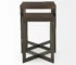 Goldoma 26" Brown Solid Wood Square End Table - Elegant Living Room Accent Furniture