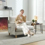 Foldable Sofa Bed Recliner 3-in-1 Convertible Sleeper Eco-Friendly Modular Design Mid- Modern Decor Living Room Bedroom - Image 3