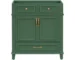 Goldoma 30-Inch Vintage Green Bathroom Vanity Cabinet – Solid Wood Frame with Soft Close Door