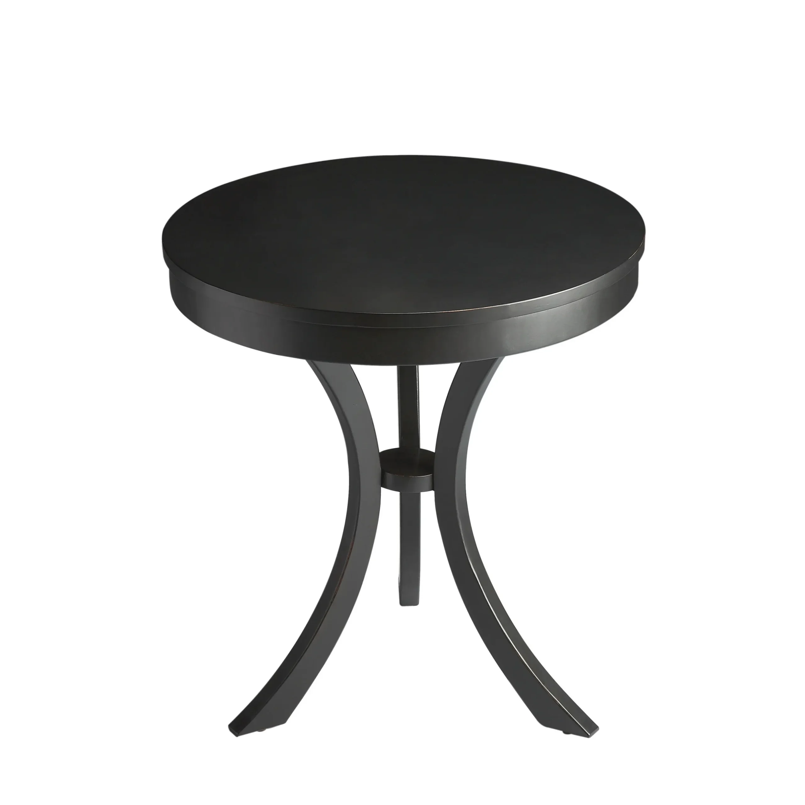 H98b1a39abde64e97ba1ab97ec9703eeex.webp Goldoma 26 inch distressed black end table in a living room setting