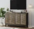 Vintage Farmhouse Solid Wood Sideboard Buffet Cabinet with Storage - Goldoma