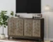Vintage Farmhouse Solid Wood Sideboard Buffet Cabinet with Storage - Goldoma