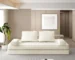 Goldoma Reclining Convertible Sofa Bed with 2 Removable Backrests – Eco-Friendly Chenille Upholstered Deep Seat Sleeper for