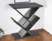 Goldoma 19" Antique Black Solid Wood Pedestal Console Table