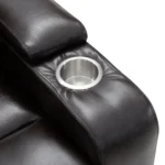 Power Motion Recliner USB Charging Port Massage Remote Control Hidden Arm Storage 2 Convenient Cup Holders 360 Swivel Tray - Image 4