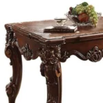 Goldoma 26 inch cherry square farmhouse end table with wabi-sabi design