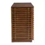 Goldoma 54-Inch Brown Enclosed Storage TV Stand – top view