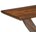 Goldoma Modern Rustic Console Table with cross-leg design in oak finish - solid wood and MDF rustic console table for entryway or living room