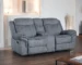 Goldoma Velvet Reclining Loveseat with Storage and Tufted Back
