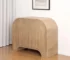 Goldoma 32" Natural Solid Wood Textured Door Accent Cabinet