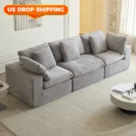 Goldoma modern modular memory foam sectional sofa in a living room setting