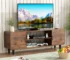 Goldoma 55-Inch TV Stand with Storage Cabinets – Rustic Brown Entertainment Center for Living Room & Bedroom