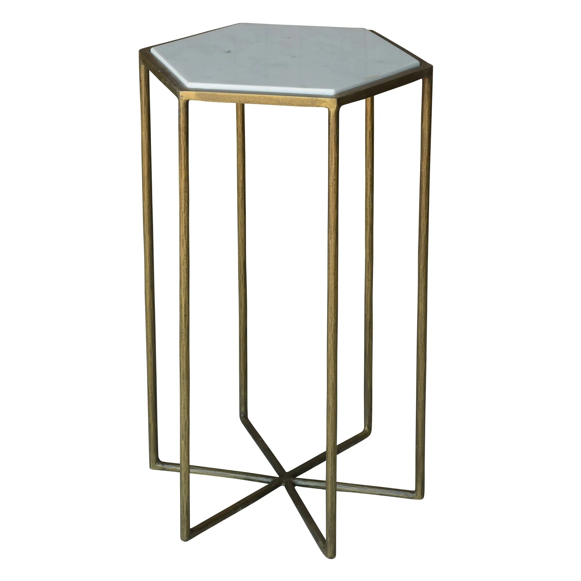Hc86aea0b24554104be0973f8d9331b60x.webp Goldoma 24 inch brass and white iron round end table in living room