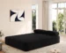 Goldoma Frameless Sofa Set 2-in-1 Convertible Sofa Bed with 3 Pillows - Plush Corduroy Fabric Modern Multi-Functional