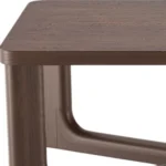 Goldoma 50 inch walnut solid wood coffee table with cross legs in living room