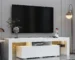 Goldoma Wood TV Stand with Lift Top for 60-64 Inch TVs