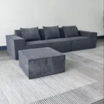 Modern Vacuum Compressed Sofa Tofu Height Density Sponge Modular Sofa for Living Room Cord Sofa