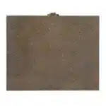 Goldoma 27" Gold and Brown Shagreen Faux Leather End Table with Drawer – base detail