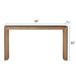 59in Modern Wood Console Table , Entryway Table, Sofa Table   - Rustic & Contemporary Design - Image 5