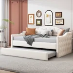 Foldable Sofa Bed Recliner 3-in-1 Convertible Sleeper Eco-Friendly Modular Design Mid- Modern Decor Living Room Bedroom - Image 14