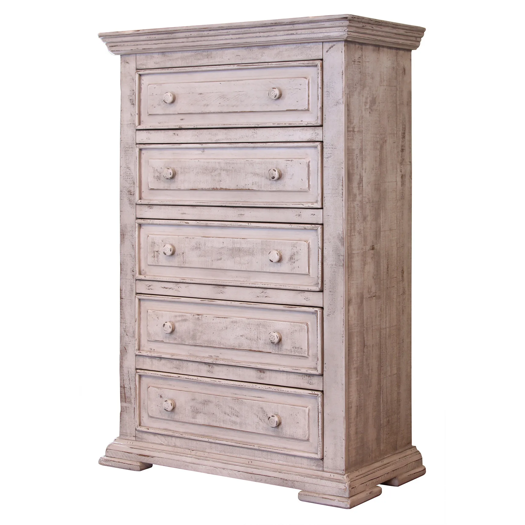 Hdc18b9fd2be9451b9e8dd56b2459f2d1Q.webp Goldoma 37 inch white solid wood five-drawer chest dresser for bedroom storage